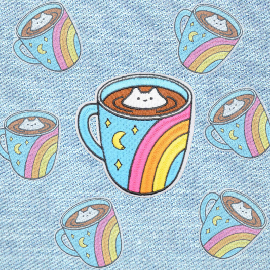 Kat in Chocolademelk Patch